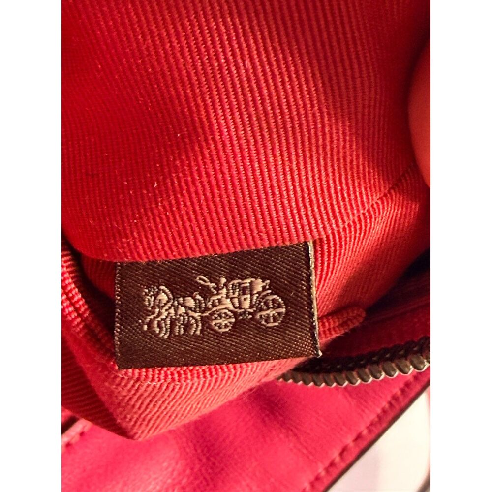 Coach Hot Pink Pebbled Leather Crossbody Satchel - Picture 11 of 15
